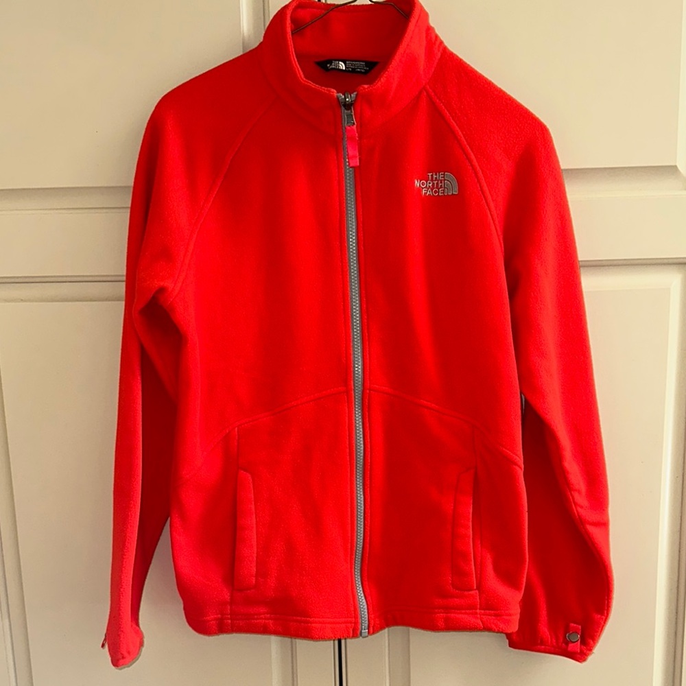 The North Face Bright Red Full-Zip Fleece